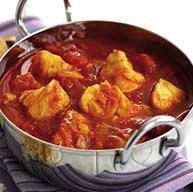 Fisch und Garnelen Alle Gerichte werden mit Basmatireis serviert All dishes served with basmati rice 182 Jheenga Curry.