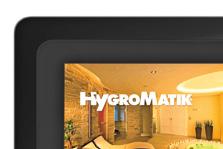 Alle HygroMatik FlexLine Geräte sind mit einem kapazitiven 3,5 Touch-Display ausgestattet.