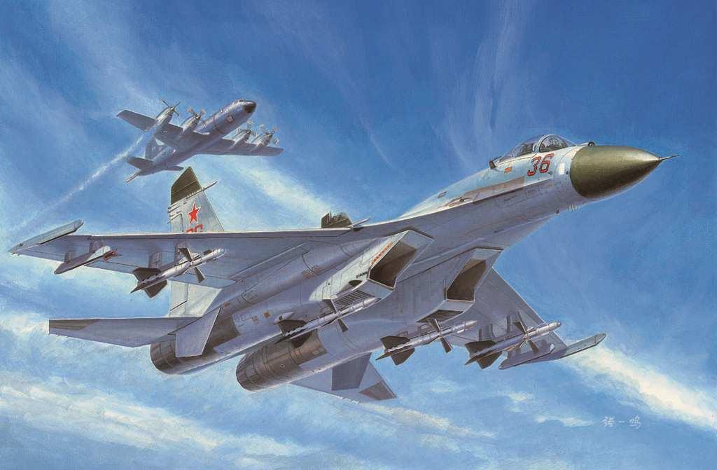 Länge gebaut 312,7 mm / Flügelspannweite 203,0 mm 22,99 01/13 751662 01662 1/72 Chinese J-11B Fighter.
