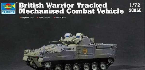 Länge gebaut: 436mm 48,99 06/12 06/12 757101 07101 1/72 British Warrior Tracked Mechanized