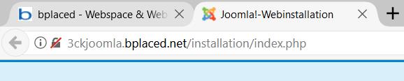 5)Joomla installieren direkt auf dem Server Zuerst muss die entpackte ZIP-Datei auf den Server geladen werden mittels FTP-Programm: siehe oben.