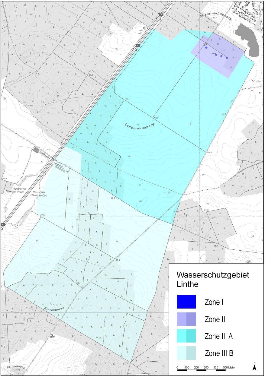 Beschränkungen in Wasserschutzgebieten (WSG) Generelles Verbot in den Zonen I und II Wenn Grundwasserhemmer nicht verletzt werden zulässig in der Zone III A, in WSG