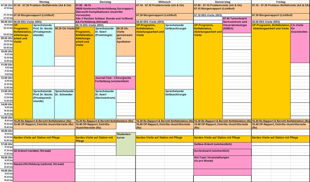 11.4 Anhang 4: Wochenprogramm mit