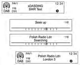 Einen Radio- oder DAB-Sender (nur Modell A) hören Radio- oder DAB-Modus auswählen Der zuvor gewählte Sender wird empfangen.