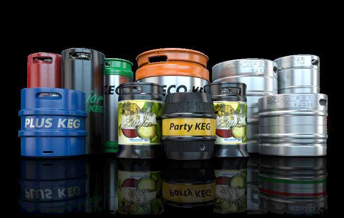 SCHÄFER Container Systems Behältersysteme für die Getränkeindustrie! Gezapfte Getränke. Immer und überall. Innovative Mehrweggebinde bieten Genuss vom ersten bis zum letzten Tropfen.