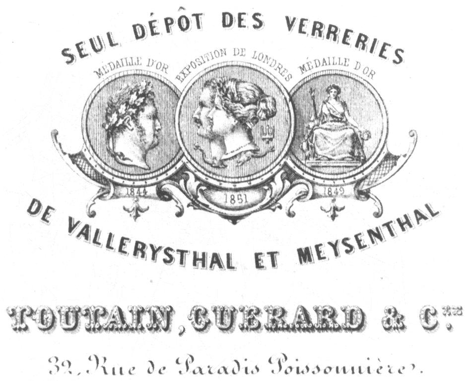 Cie. Diese Niederlage wurde später offenbar von der Handelsfirma Duponchel & Gosse Fils übernommen und Vallérysthal und Goetzenbruck gaben die gemeinsame Niederlage 1861 auf.