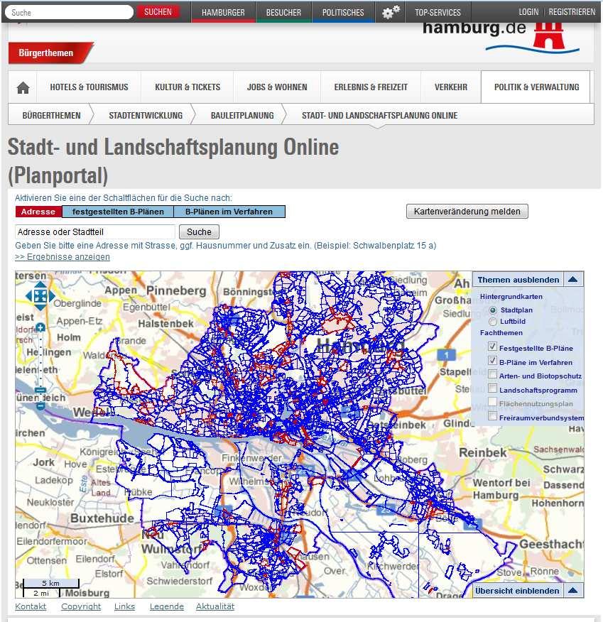 zum geltenden Planungsrecht Unterstützung