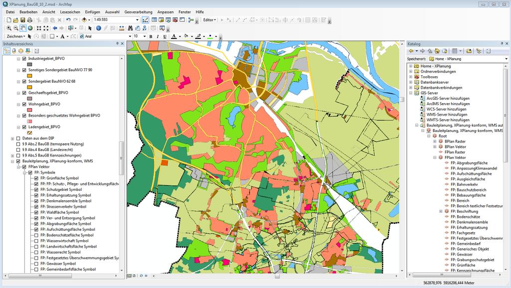 Gemeinde übergreifende Visualisierung und Auswertung von Flächennutzungsplänen Gemeinsame Visualisierung der FNPs der