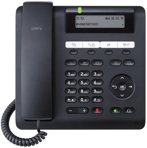 Telefonmodelle Desk Phone CP200/CP205 Herausragende Sprachqualität, umfassender Funktionsumfang und ein zweizeiliges machen dieses Gerät zur idealen Wahl für Anwender mit UC-/CTI-Unterstützung.