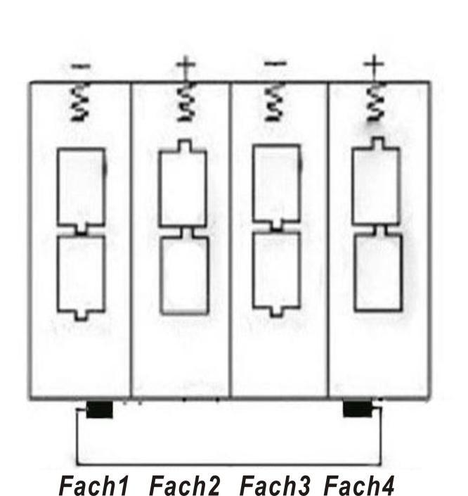 3.1 Stromversorgung 3. Allgemeine Bedienungshinweise Zur Versorgung der Kamera werden acht AA-Akkus oder Batterien benötigt. Ö ffnen Sie das Gehäuse unten.