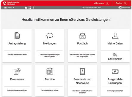 Übersicht eservices Geldleistungen Auf dieser Übersichtsseite eservices Geldleistungen können Sie unter Antragstellung Anträge stellen oder begonnene Anträge vervollständigen.