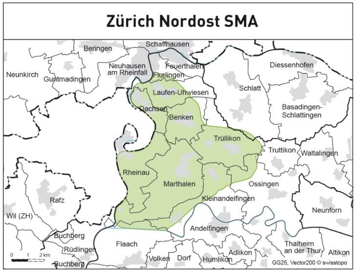 Vorschläge SMA-Lager: Zürich Nordost und Jura Ost Zürich Nordost: