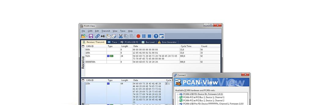 4 Software und API Dieses Kapitel behandelt die Anwendung von PCAN-View und PCAN-Basic. 4.