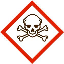 15. RECHTSVORSCHRIFTEN GHS-Kennzeichnung Gefahrenpiktogramme: Signalwort: GEFAHR Gefahrenhinweise: H301 Giftig bei Verschlucken.