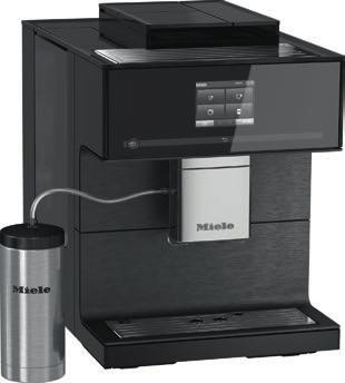 AromaticSystem Tassenheizung BrilliantLight Genießerprofile programmierbar CM 7550 Obsidianschwarz/Edelstahl CleanSteel OneTouch/OneTouch for Two Automatisches Entkalken CupSensor Coffee&Tea