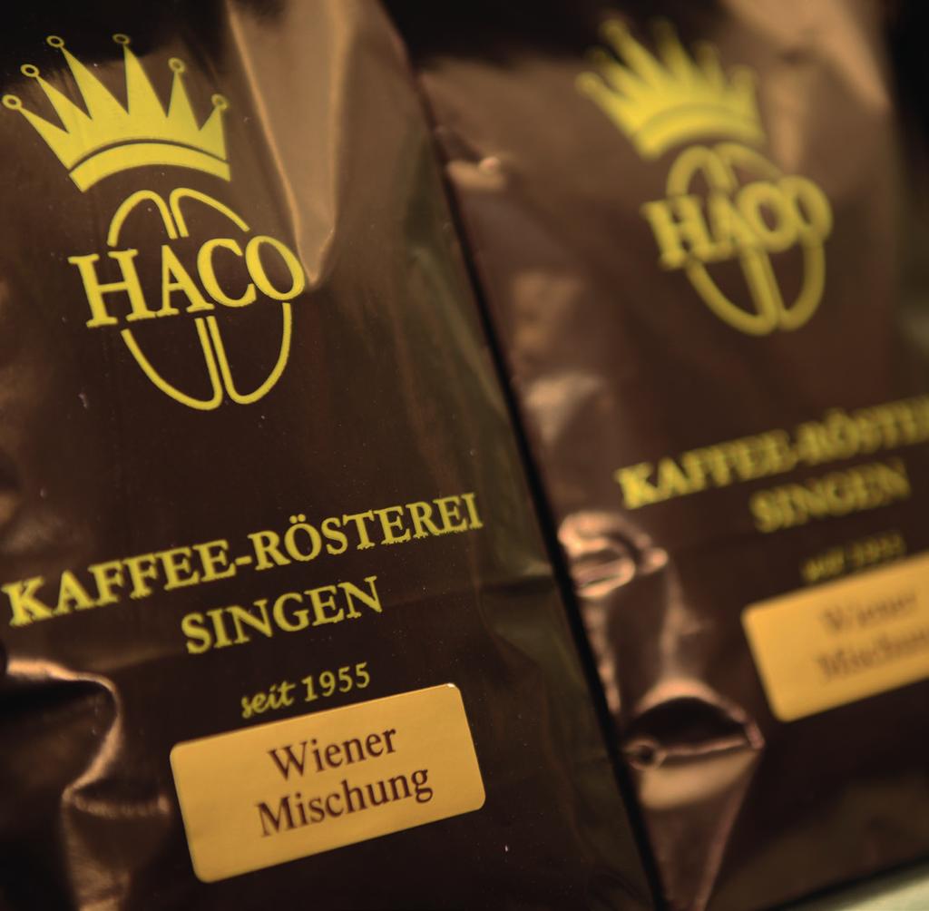 HACOs Qualitätsmischungen Espresso HACOs Espresso entsteht aus den besten Bohnen der Welt. Diese entfalten ihren opulenten Geschmack voll-würzig und nussig-schokoladig.