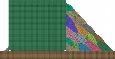 Beispiel Winkelverzug mehrlagiger Nähte 2D-Modell LS-DYNA - Simulationsmodell 2D ebener Dehnungszustand Platte: 300 x 80 mm Steife: 150 x 24 mm Kehlnaht: a = 13 mm Material: 1.