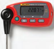 Genauigkeit ± 0,05 C über den gesamten Bereich Eigensicher gemäß ATEX und IECEx Zwei Modelle zur Auswahl ( 50 C bis 160 C oder 80 C bis 300 C) 1523/1524 Tragbare Thermometer mit Digitalanzeige