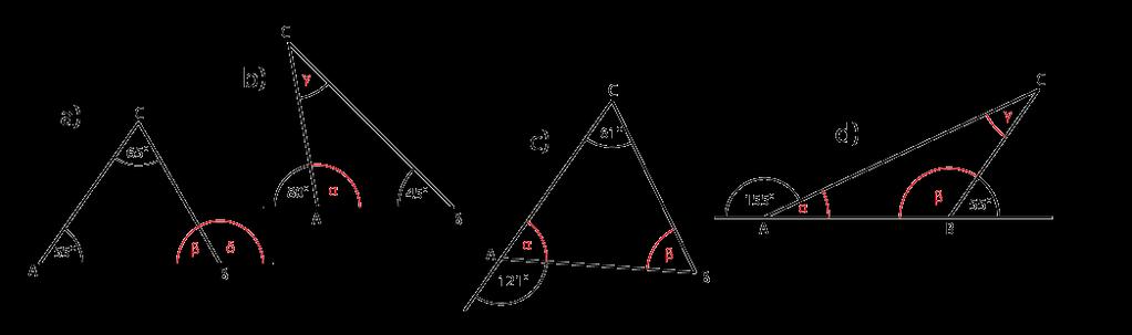 Station 2 (H2) DREIECKE 1) Zeichne die Dreiecke in ein Koordinatensystem!