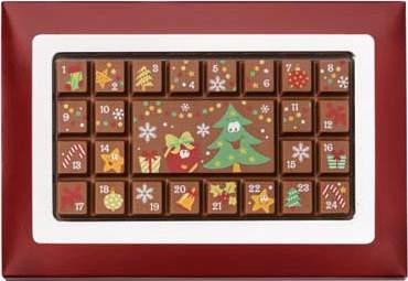 65448 Geschenkpackung Adventskalender Merry X-Mas 70 g Gift box