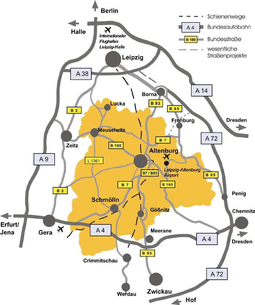 Geografische Lage von Zweitschen Der Ortsteil Zweitschen der Gemeinde Mehna befindet sich im Landkreis Altenburger Land in