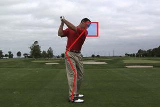 Loss of Posture Dies entsteht, wenn während des Golf-Schwungs die Körperwinkel (in der Set-Up-Position gemessen) aufgegeben werden.