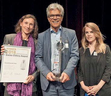 MQ 05/2018 BUSINESS EXCELLENCE 21 Swiss Ethics Award 2018 «Wenn die Moral vor dem Fressen kommt» Der Swiss Ethics Award wurde am 26.