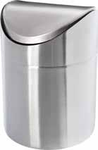 Tisch-Abfallbehälter table bins Tisch-Abfallbehälter - 1,5 Liter - Edelstahl - Anti-Fingerabdruck Beschichtung - mit Swing-Deckel