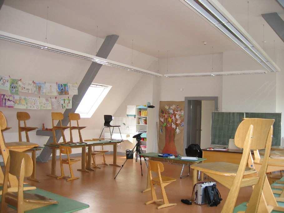 Gutenbergschule sanierter Altbau Klassenzimmer Dachgeschoss s 2,8 2,4 2 1,6