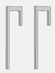 Treppen, Sonderanfertigungen Typ 188000 Aluminium-Steigleiter 4 Ortsfeste Leiter, Notleiter, Fluchtleiter oder Wartungsleiter Ab einer Steighöhe von 5 Meter ist ein Rückenschutz zu montieren
