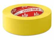 Stucco-Tape Kip 363 Eigenschaften Rückstandslos entfernbar durch gute Feuchtigkeitsbeständigkeit und lange Einsatzdauer Langfristig einsetzbar UV- und