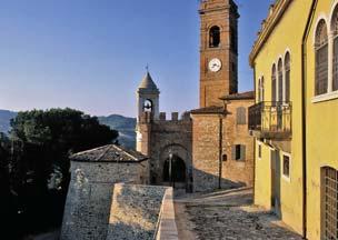 Das historische Zentrum von Montecolombo WISSENSWERTES Montecolombo hat stets enge Beziehungen zur Geschichte Riminis gehabt.