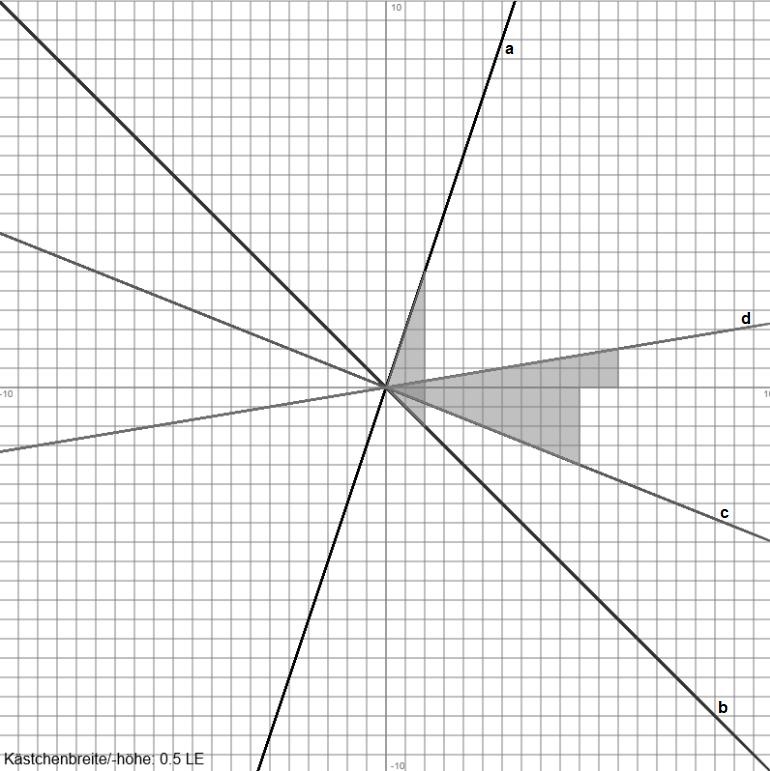 Aufgabe 1: Zeichne die Ursprungsgerade y = mx.