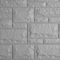 Lausitzer Granit Mauerwerk-Struktur in verzahnter Ausführung. Dadurch ist diese Struktur beliebig verlängerbar. Durch Fuge am Fuß der Matrize auch in der Höhe beliebig ergänzbar. Fugenbreite: ca.