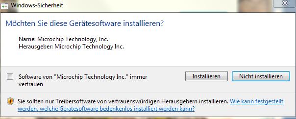 Sofern sich noch weitere Fenster öffnen (je nach Betriebsystem werden Updates oder Gerätetreiber benötigt) bitte immer installieren klicken und die Installation zulassen!