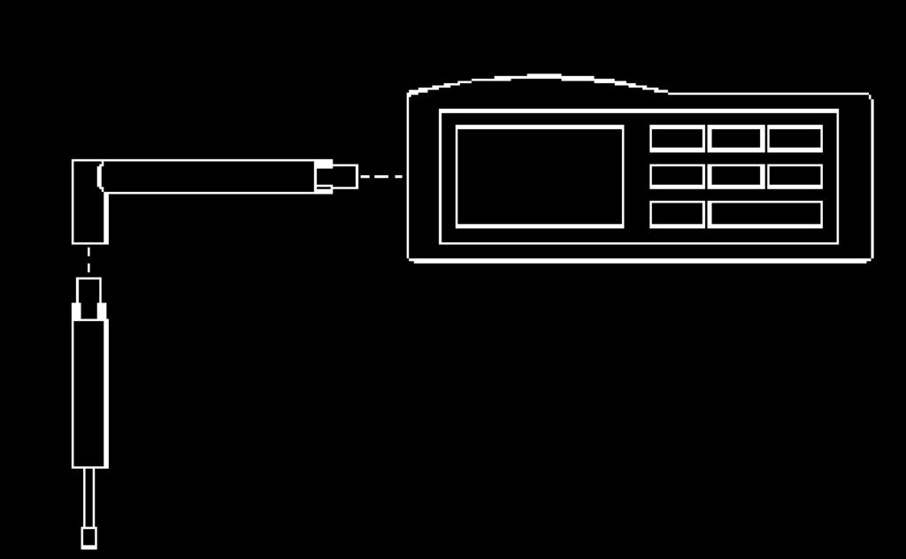 Magnetische Fuß Verbindungsstück Stativ zur Plattenverbindung Abbildung 3-5 Verbindungsstück zu magnetischem Fuß des Gerätes 3.