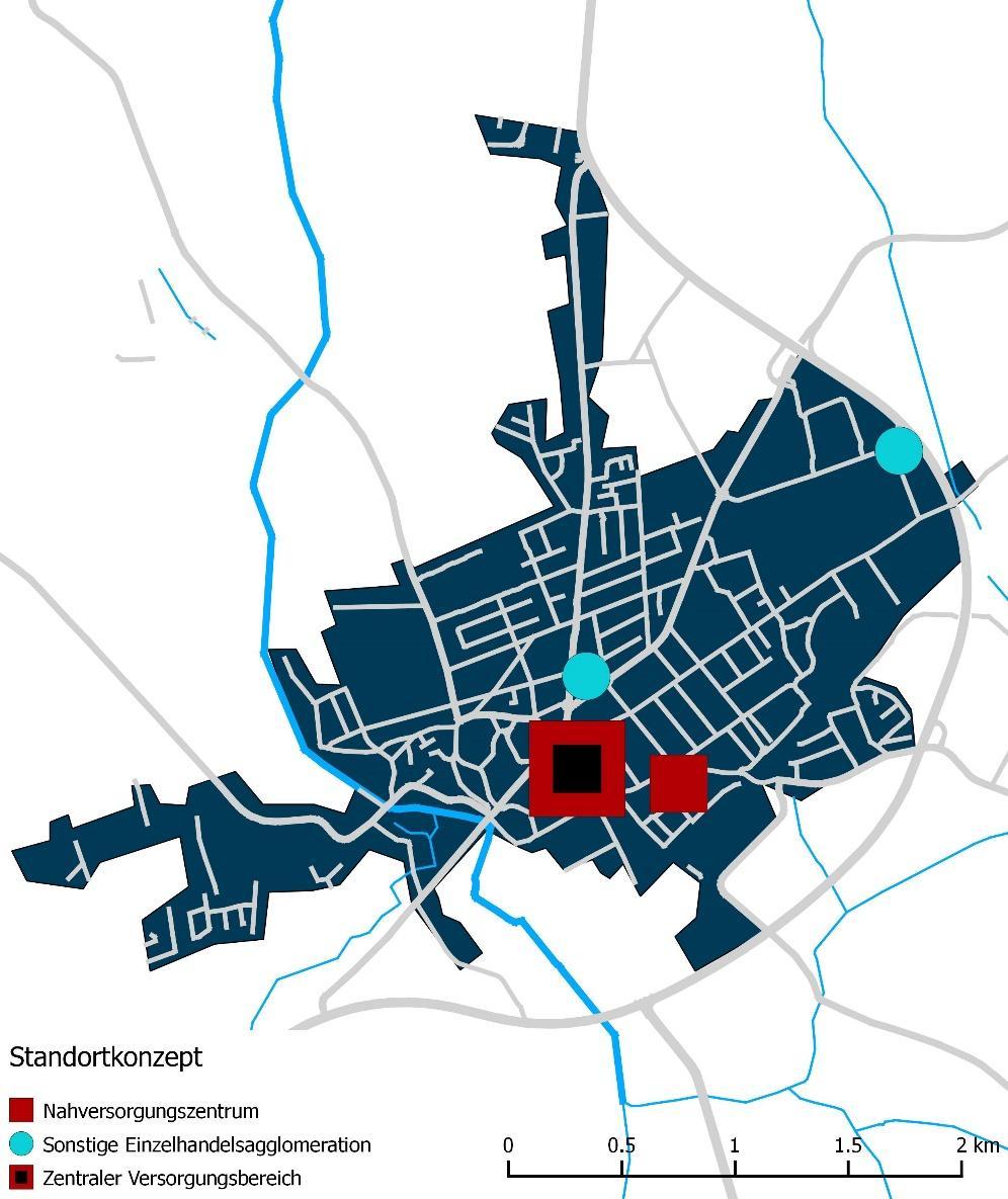 Abb. 53 Standortkonzept der Stadt Bassum (schematische Darstellung) 9.