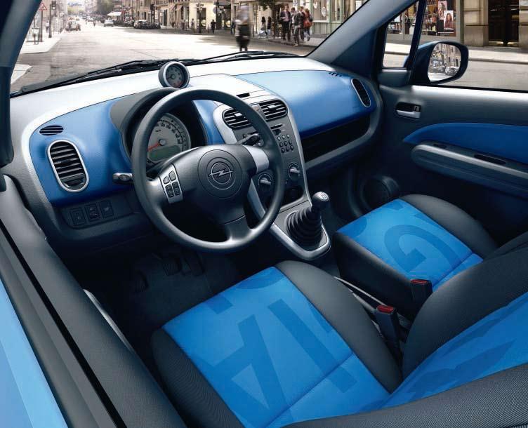 Opel Agila Edition Leuchtende Farben und ein attraktives Innenraumdesign machen den Opel Agila zu einem echten Hingucker. Darf s noch ein bisschen mehr sein?
