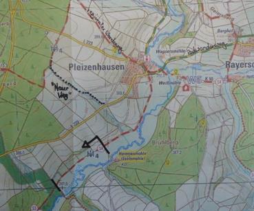 Seite 10, Dokumentation der Dorfmoderation Pleizenhausen, Oktober 2013 Handlungsfeld: Fuß- und Radwege Radweg in Richtung Simmern aufgrund der kurzen Strecke beliebt, stark frequentiert, das letzte