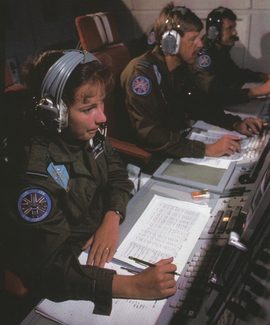 Unterstützungskräfte Eine AWACS