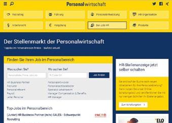 Personalwirtschaft Stellenmarkt Online maximale Aufmerksamkeit sichern Sie sich Ihre Platzierung bei unseren Top-Jobs Basisausstattung gilt für jede Stellenanzeige: erscheint für 60 Tage im