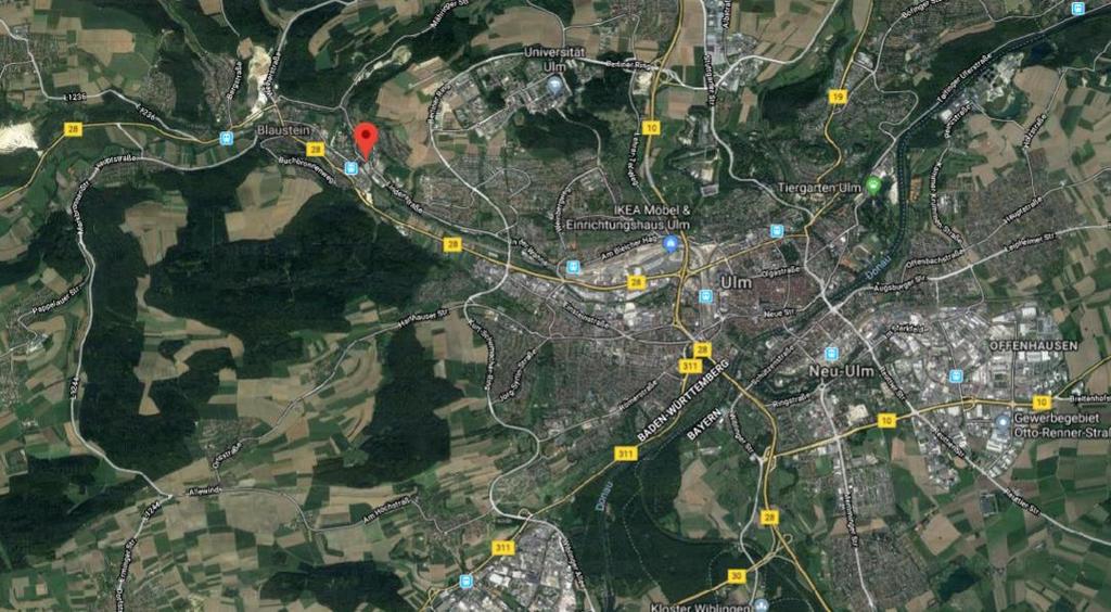 811 Einwohnern, 5 km von Ulm entfernt Neubau Hofgut mitten im Stadtkern auf