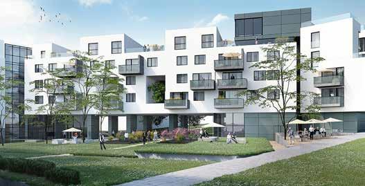 Bauplatz 8 Miete gefördert / mit Einkommensgrenze Sozialbau AG gemeinnützige Wohnungsaktiengesellschaft Auf einem herrlich gelegenen Grünareal entsteht eine neue Wohnhausanlage, in der die SOZIALBAU