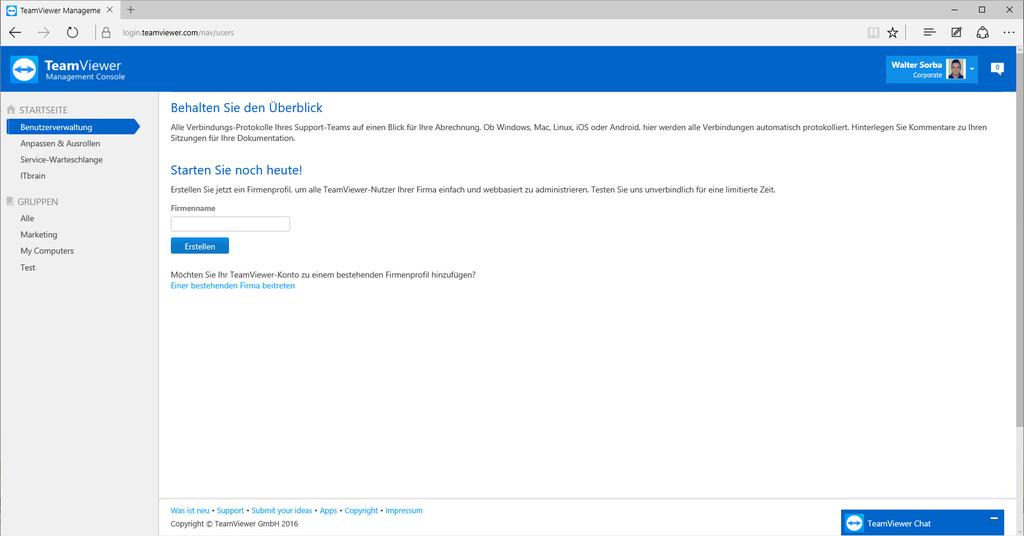 5 Firmen-Profil Ein TeamViewer Firmen-Profil erstellen.