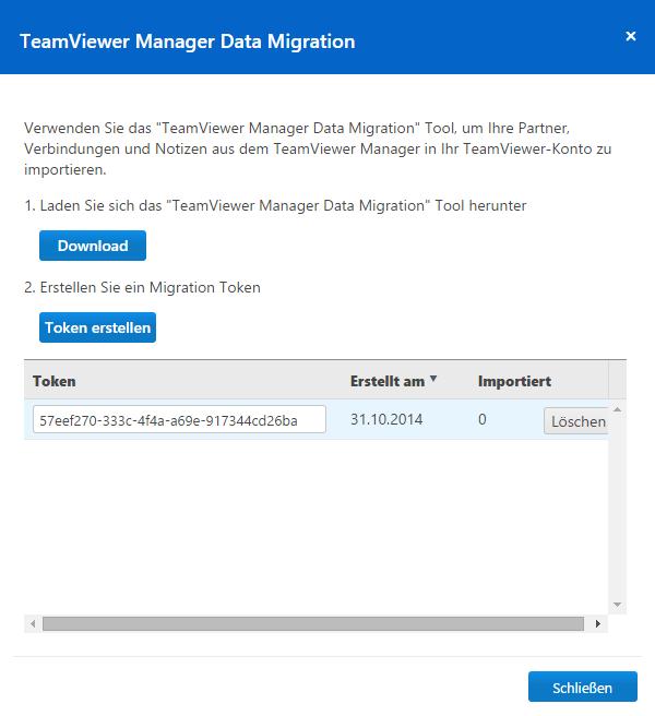 11 TeamViewer Manager-Daten 11 TeamViewer Manager-Daten Verwenden Sie bereits TeamViewer Manager, können Sie Daten die dort protokolliert und erfasst wurden, in die TeamViewer Management Console