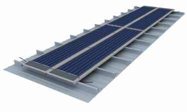 Produkte und Anwendungen Die Nachrüstlösung für alle Metalldächer Kalzip SolarClad wird als Komplettsystem inklusive Kalzip Befestigungsklemmen unterschiedliche Stehfalzvarianten angeboten.