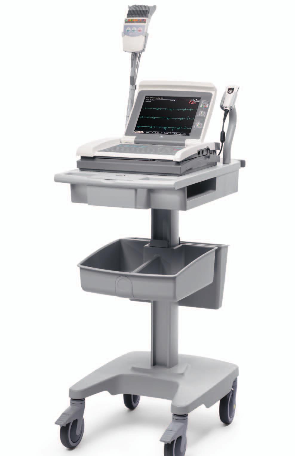 Hochwertiges Design und Innovation für erweiterte Einsatzmöglichkeiten Das MAC 5500 HD-System wurde speziell zur Verbesserung der Produktivität von klinischem Personal entwickelt.