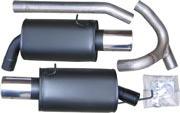#S68# Exhaust > Silencer, Sport set > 1014863 Sports silencer set from Catalytic converter 324,95 Volvo 850, S70 V70 (-2000) Manufacturer: Simons Exhaust system: from Catalytic converter Tailpipe