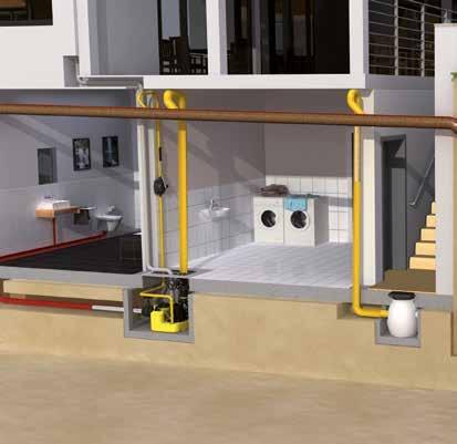Das Schneidsystem Multi- Cut zerkleinert die üblichen Beimengungen im häuslichen Abwasser und ermöglicht so den Einsatz von klein dimensionierten Druckrohrleitungen.