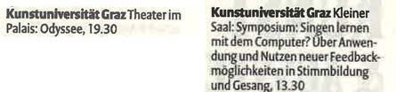 43 Falter, Steiermark, Programm, Montag, 11.01.2012, S.